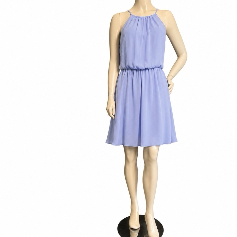 Lush Lavender Spaghetti Strap Halter Dress L Large‎ Mini Autumn Wedding Dress